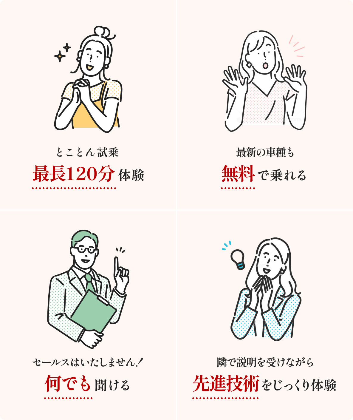 セールスのない特別な試乗体験