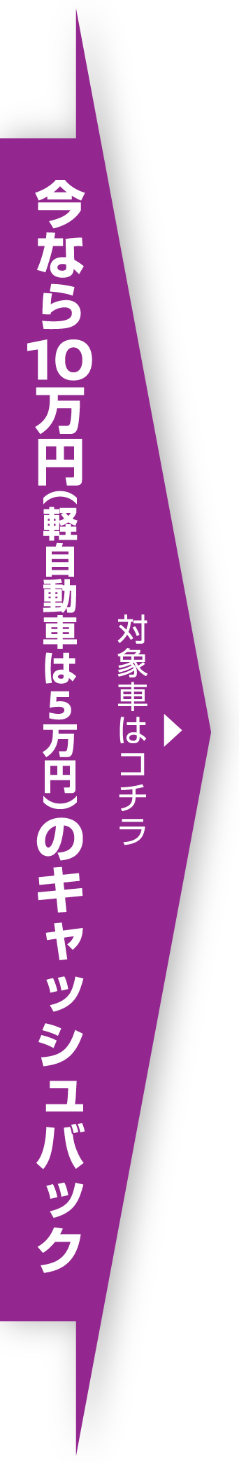 今なら10万円キャッシュバックキャンペーン