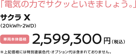 「電気の力でサクッといきましょう。」