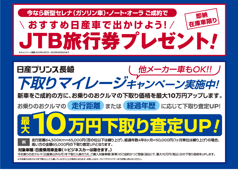 JTB旅行券プレゼント・下取りマイレージキャンペーン